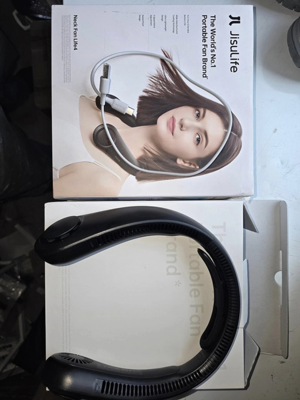 Jisulife Neck Fan Life4 Portable Neck Fan Black Like New